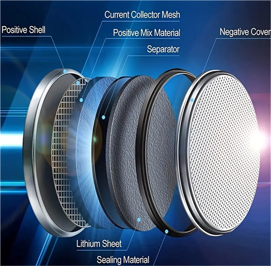 Internal Structure of Button Battery